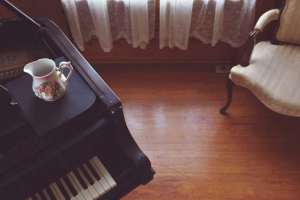 chair and piano